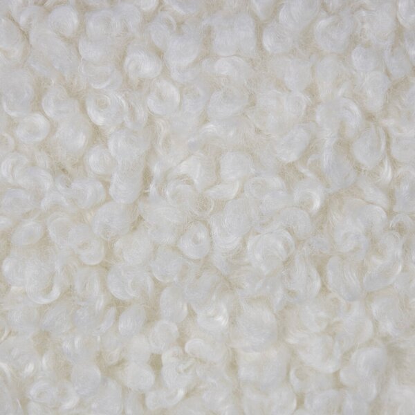 Biely plyšový kučeravý pléd Curly Teddy White Off - 130*180cm - Mars & More