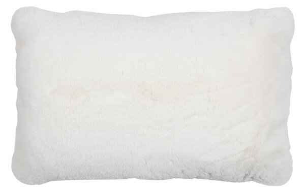 Biely plyšový mäkučký vankúš Soft Teddy White Off - 30*15*50cm - Mars & More