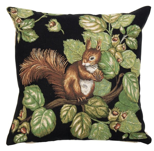 Gobelínový vankúš s veveričkou a žaluďmi Gobelin acorn - 45*45*16cm - Mars & More