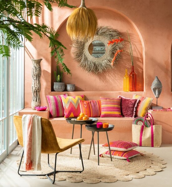 Okrové zamatové kreslo Lounge Isabel Ochre - 71*68*78cm - J-Line by Jolipa