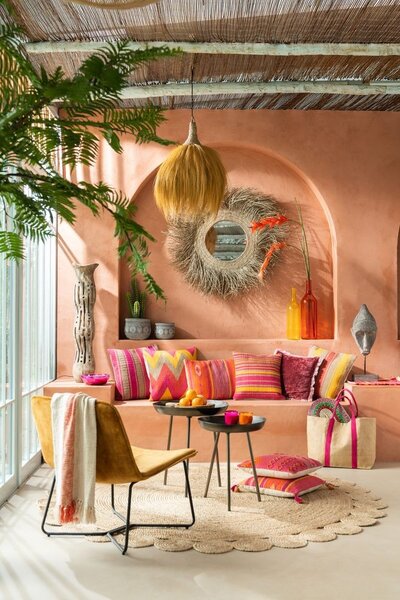 Okrové zamatové kreslo Lounge Isabel Ochre - 71*68*78cm - J-Line by Jolipa