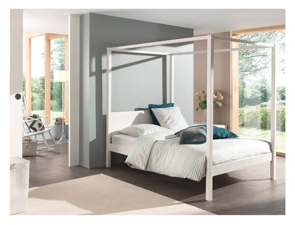 Biela detská posteľ 140x200 cm PINO CANOPY – Vipack