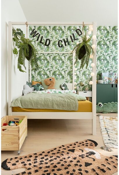 Biela detská posteľ 140x200 cm PINO CANOPY – Vipack