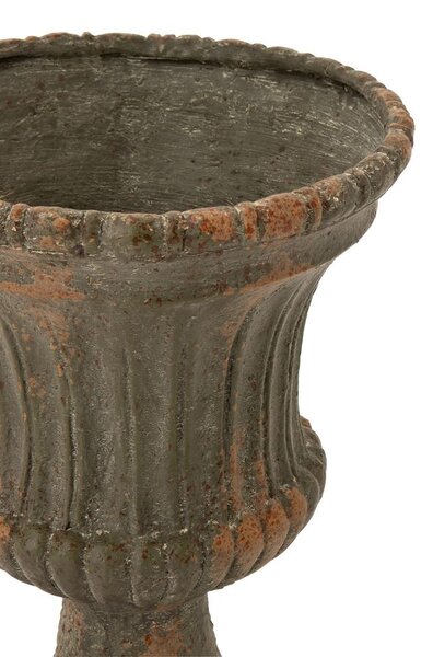 Zelený antik kvetináč Antiqou French - Ø 40*56 cm - J-Line by Jolipa