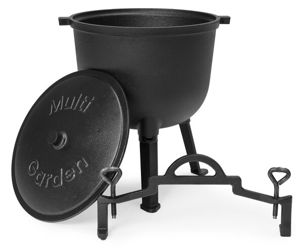 MultiGarden Liatinový kotlík SUMO 10 l čierny