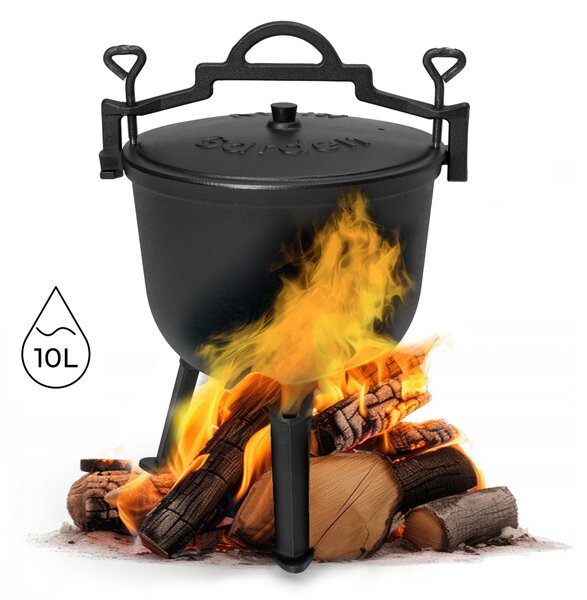 MultiGarden Liatinový kotlík SUMO 10 l čierny