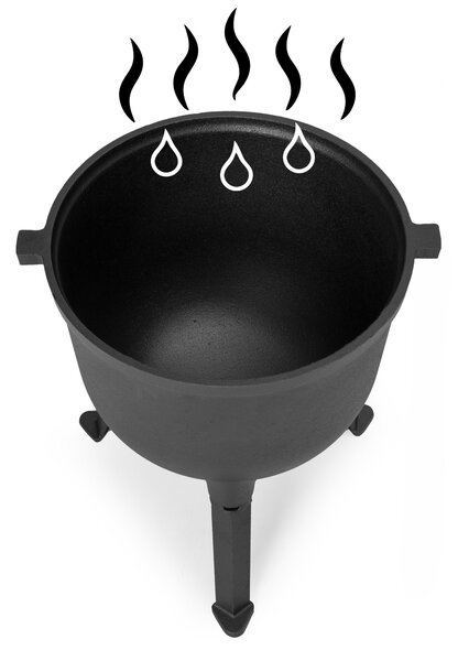 MultiGarden Liatinový kotlík SUMO 10 l čierny