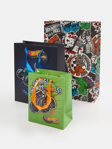 Sinsay - Súprava 3 darčekových tašiek Hot Wheels - viacfarebná