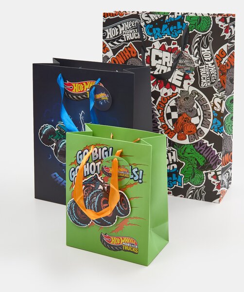 Sinsay - Súprava 3 darčekových tašiek Hot Wheels - viacfarebná