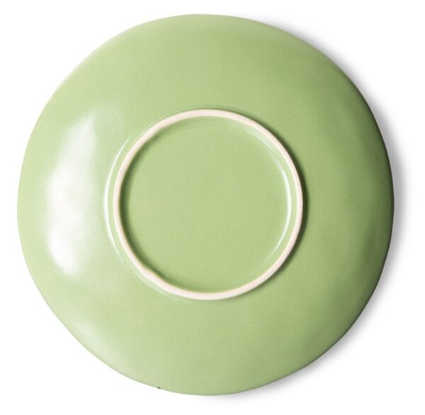 2ks keramický zelený dezertný tanier Kiwi - Ø 17*2cm - HKLIVING