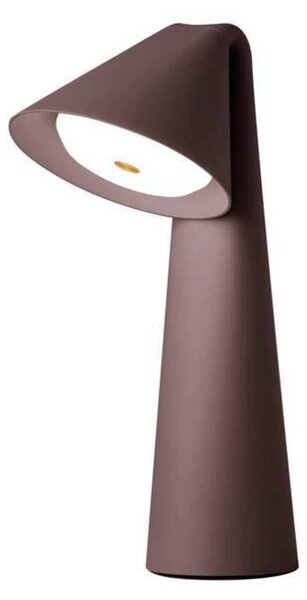 FRANDSEN LED stolová lampa Ami, hnedá, 32 cm, stmievateľná, Hnedá / hrdzavá, Obývacia izba / jedáleň, kov, Moderný, Stolová lampa