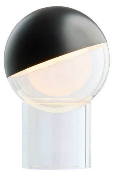 FRANDSEN stolová LED lampa Pila, čierna, 20 cm, stmievateľná, Čierna, Obývacia izba / jedáleň, Plast, Moderný, Stolová lampa