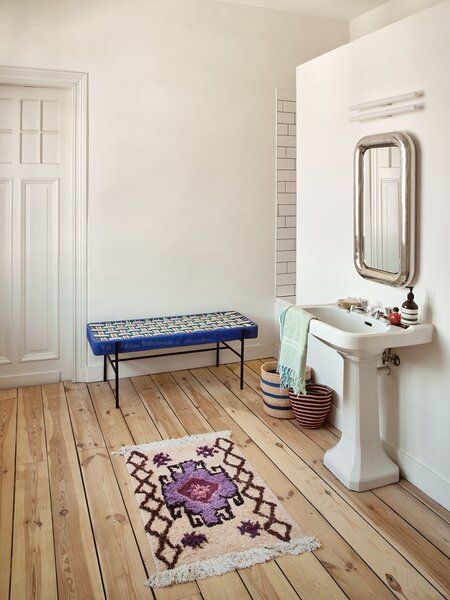 Béžovo-fialová kúpeľňová predložka Bohemian - 60*90 cm - HKLIVING