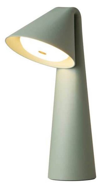 FRANDSEN stolová LED lampa Ami, zelená, 32 cm, stmievateľná, Zelená, Obývacia izba / jedáleň, kov, Moderný, Stolová lampa