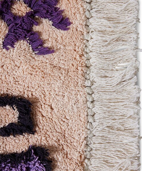 Béžovo-fialová kúpeľňová predložka Bohemian - 60*90 cm - HKLIVING
