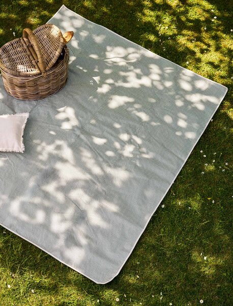Pikniková deka Tubney Herringbone Rosemary 150 × 180 cm