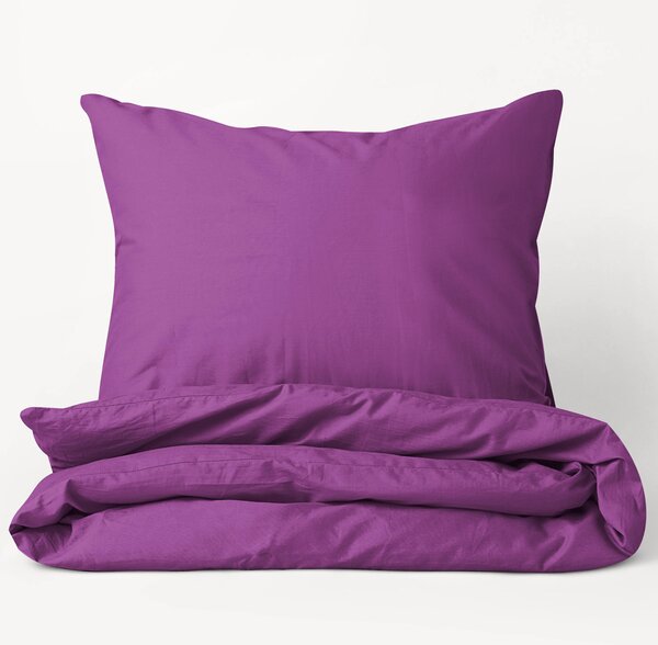 Goldea bavlnené posteľné obliečky - fialové 140 x 200 a 70 x 90 cm
