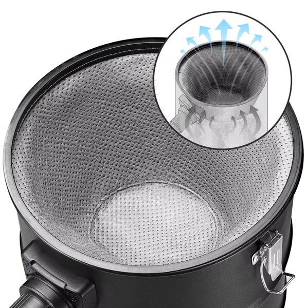 Vysávač na popol BENEDIKT, 1200 W, 18 kPa, čierna/oranžová Monzana