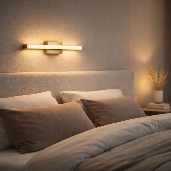 Toolight Toolight, LED nástenné svietidlo 42cm, 6W, 4000K, 500lm, APP1851-1W, zlatá matná, OSW-66005