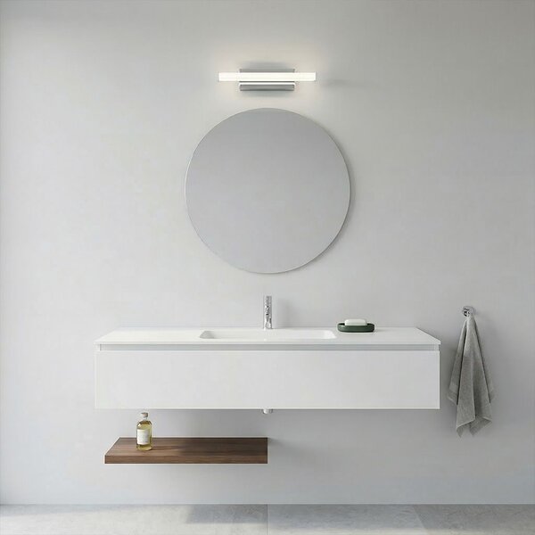 Toolight Toolight, LED nástenné svietidlo 42cm, 6W, 4000K, 500lm, APP1845-1W, chrómová, OSW-66000