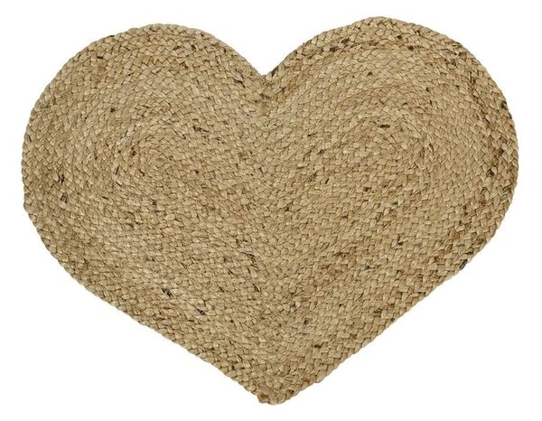 Jutové prestieranie / predložka veľké srdce Heart - 60*45*0,5cm - Mars & More