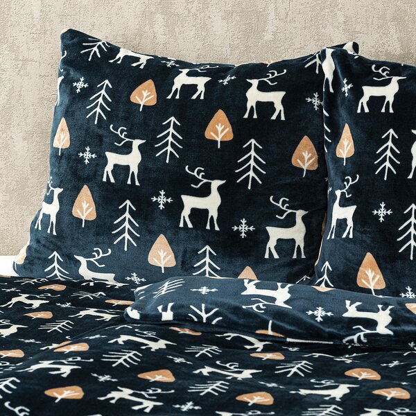 4Home obliečky mikroflanel Nordic Deer, 140 x 200 cm, 70 x 90 cm