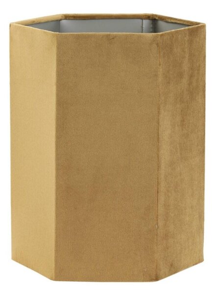 Hnedé zamatové tienidlo Hexagon brown - 24*24*30 cm/ E27 - Light & Living