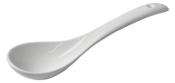 Prírodne biela porcelánová lyžička Lilli - 15*4*2 cm - Clayre & Eef