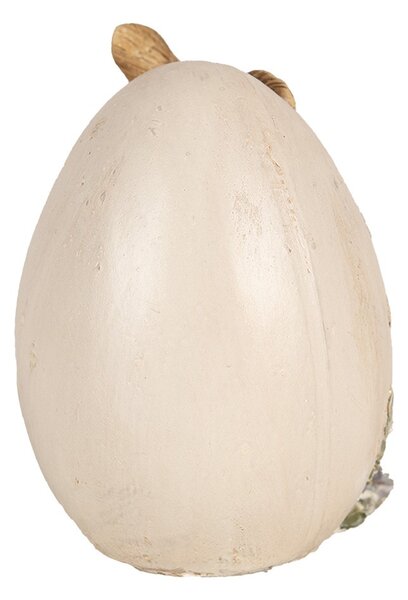 Dekorácia socha králik s vajíčkom Easter Greetings - 12*7*9 cm - Clayre & Eef