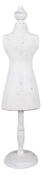 Biela antik drevená dekorácia Mannequin - 13*11*51 cm - Clayre & Eef