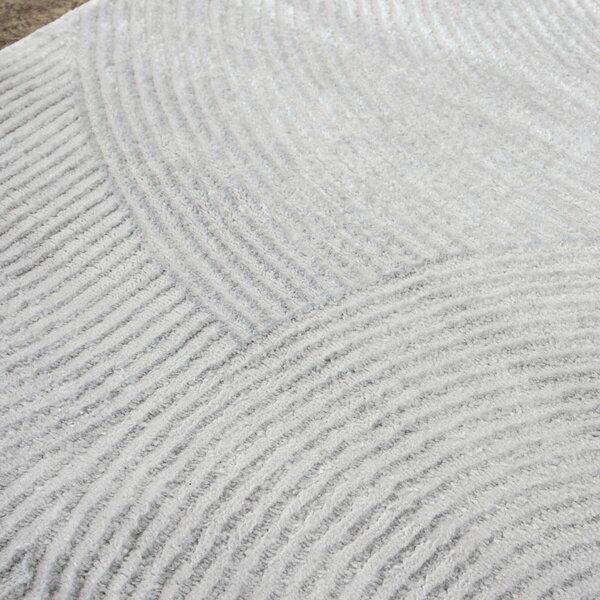 Angel Carpet, Kusový koberec Zafiro 25 Grey, 60x110, šedá, kancelária