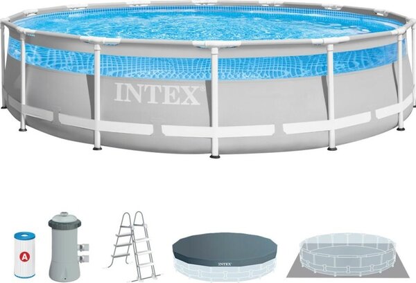 Intex_D Záhradný bazén INTEX 26722 Prism Frame Clearview Premium 427 x 107 cm 126722