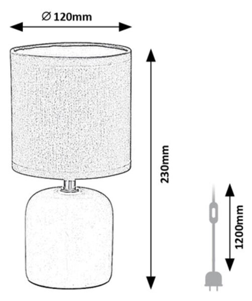 Rabalux DAPHNI stolná lampa 74052