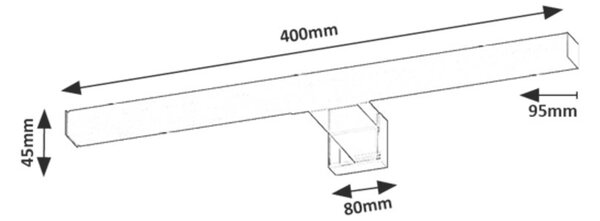 Rabalux OLIRO LED kúpeľňové svietidlo 75051