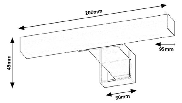 Rabalux OLIRO LED kúpeľňové svietidlo 75047