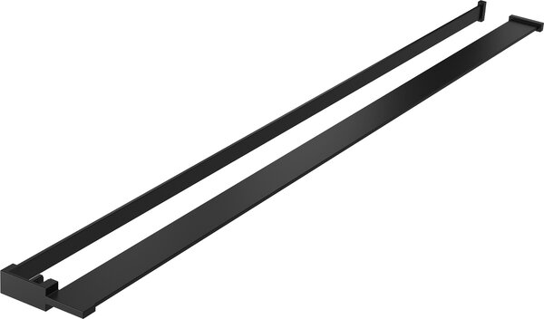 Mexen príslušenstvo, polička/držiak na uteráky pre sprchovú zástenu (max 140cm), čierna matná, 800-02-70