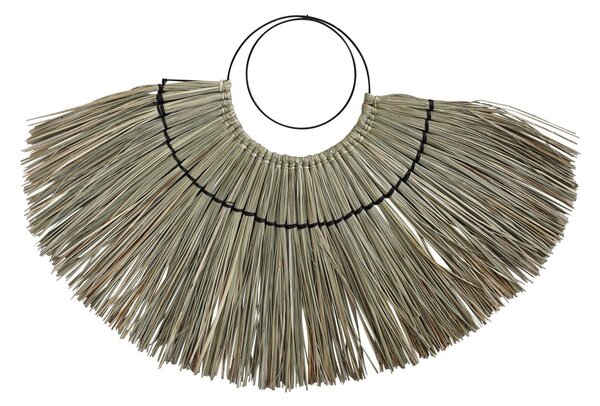 Nástenná dekorácia z morskej trávy so závesným krúžkom - 82*58cm - Chic Antique