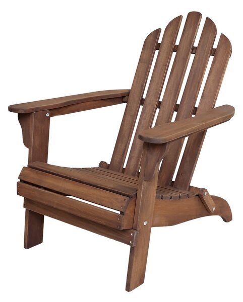 Hnedé drevené záhradné kreslo Adirondack - 73*87*97 cm - Chic Antique