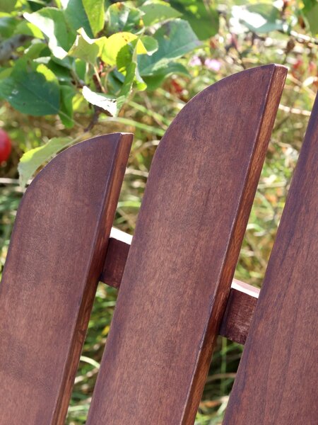 Hnedé drevené záhradné kreslo Adirondack - 73*87*97 cm - Chic Antique