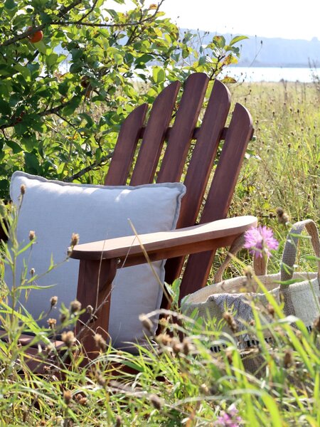 Hnedé drevené záhradné kreslo Adirondack - 73*87*97 cm - Chic Antique