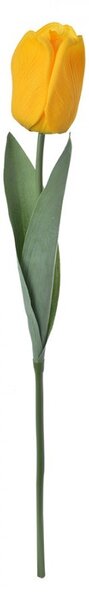 Umelá dekoračná kvetina žltý tulipán - 6*6*50 cm - Clayre & Eef