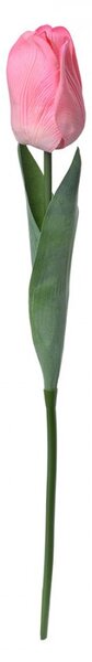 Umelá dekoračná kvetina ružový tulipán - 6*6*50 cm - Clayre & Eef