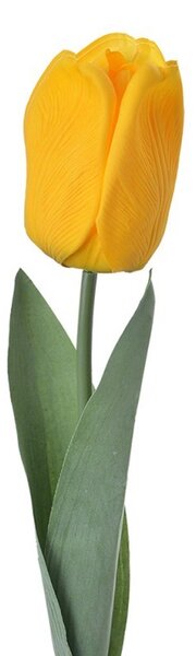 Umelá dekoračná kvetina žltý tulipán - 6*6*50 cm - Clayre & Eef