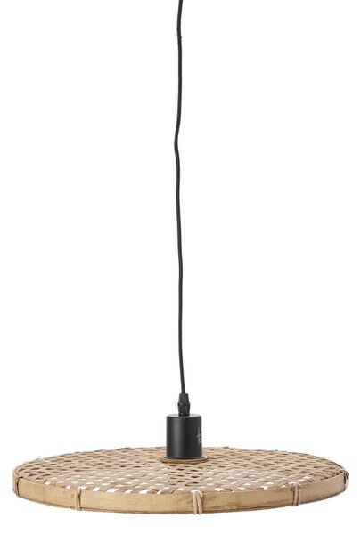 Prírodné ratanové svetlo Paloma s výpletom - Ø 40*3 cm / E27 - Light & Living