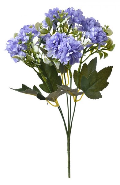 Dekorácia umelá kvetina s fialovými kvetmi - 15*8*30 cm - Clayre & Eef