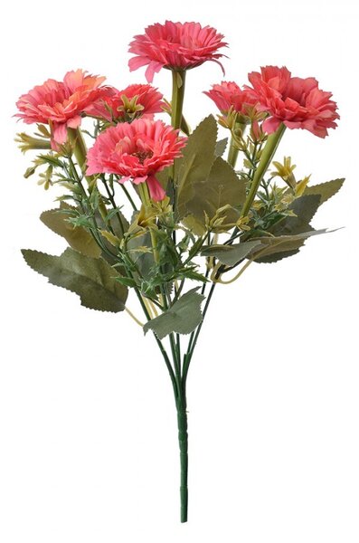 Dekorácia umelá kvetina s ružovými kvetmi - 10*10*30 cm - Clayre & Eef