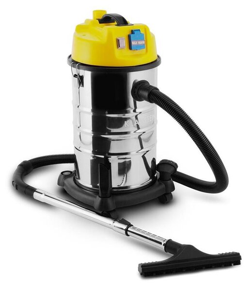 Klarstein Reinraum, mokrý/suchý priemyselný vysávač, 1400 W, 30 l, IP44, žltá
