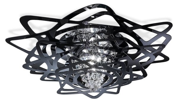Stropné Lampa Slamp, Aurora, stmievateľné, Čierna, Obývacia izba, Plast, Dizajnový