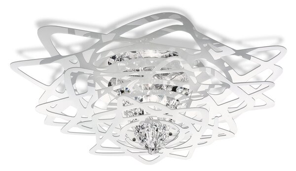 Stropné Lampa Slamp, Aurora, stmievateľné, Biela, Obývacia izba, Plast, Dizajnový