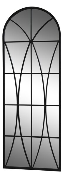 Čierne antik kovové nástenné zrkadlo Archia - 64*2*180 cm - Chic Antique